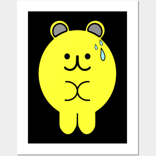 Shy Yellow Bear Posters and Art